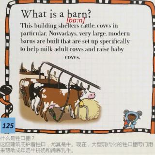 Animals 47 What is a barn? 牲口棚