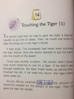 10-14 Touching the Tiger（2）