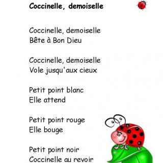 法语儿歌Coccinelle demoiselle 
