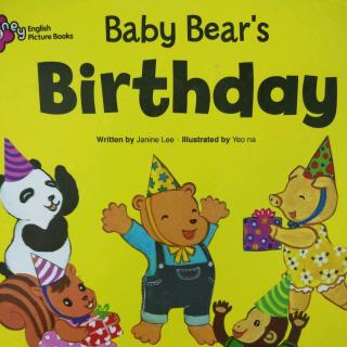 Baby bear's birthday
