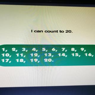 I can count to 20
