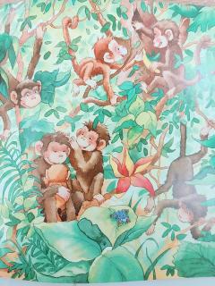 小猴子学爬树