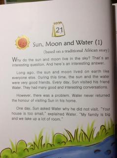 10-21 🌞🌛 🌊 Sun ，Moon and Water（1）