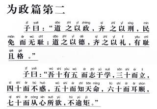 8、《论语》诵读版（为政篇2.3-2.4）