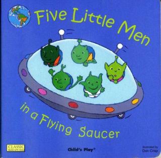 【经典英文环保绘本】洞洞书 Five Little Men in a Flying Saucer