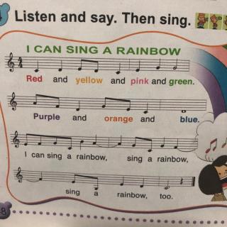 I can sing a rainbow