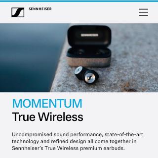 1.16SENNHEISER MOMENTUM True Wireless🎧