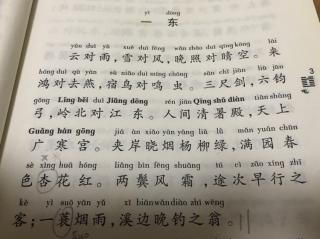 和贝贝姐姐一起学习声律启蒙一东1.17