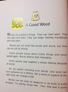 11-17 A Good Word