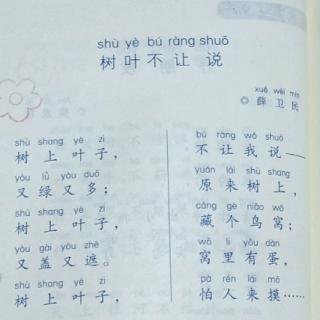 《树叶不让说》