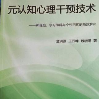 四、元认知干预技术广谱性形成过程