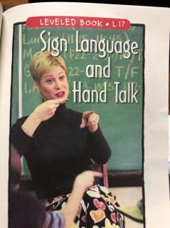 sign language and hand talk