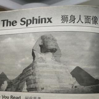 中学生英语阅读新视野02The Sphinx 狮身人面像