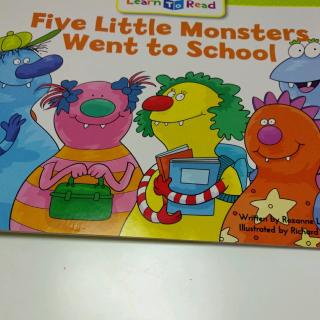 Five little monsters went to school