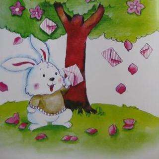 故事：桃树下的小白兔