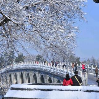 七律.踏雪颐和园/余三乐