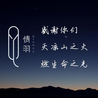 感谢你们，灭凉山之火，燃生命之光