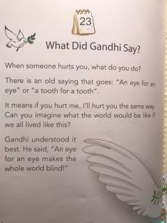 What Did Gandhi Say?