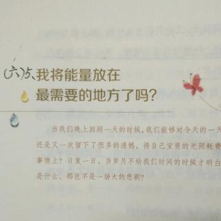 （六）5、我将能量放在最需要的地方了吗？