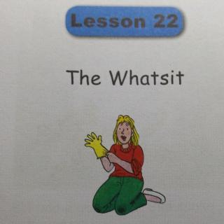 Lesson 22 The Whatsit