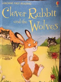 Clever rabbit and the wolves