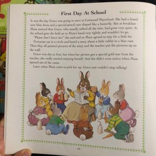 【龙猫读晚安故事】20190425 Bunny tales: First Day at School