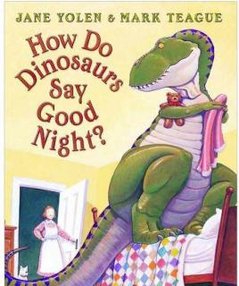 约绘袋鼠-How do dinosaurs say good night