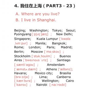 旅游英语part3 我住在上海23