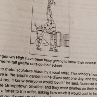 metal  giraffe课文