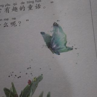 蝴蝶在读香喷喷的报纸。