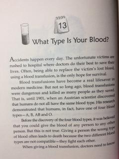 3-13 What type is your blood?