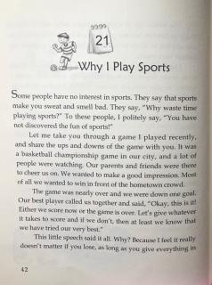 3-21 Why I Play Sports