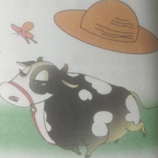 一顶漂亮的奶牛草帽