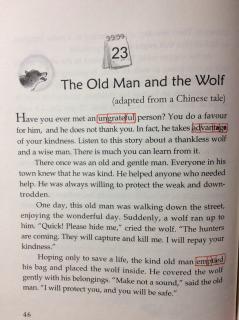 3-23 The Old Man and The Wolf