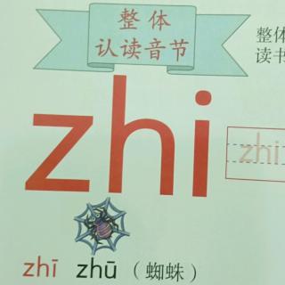 整体认读音节zhi chi shi ri zi ci si