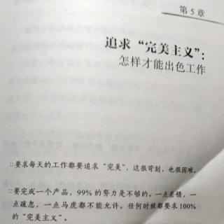 6-5追求完美主义，怎样才能出色工作