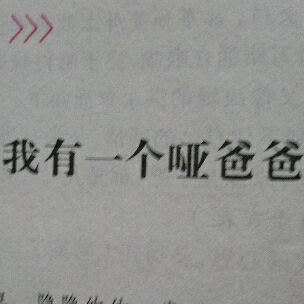 《小学生优秀作文》——我有一个哑爸爸