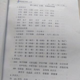 第七单元复习资料