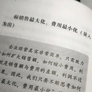 6-9销售最大化，费用最小化