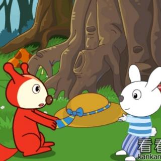 晨晨讲故事:小白兔和小松鼠争小草帽