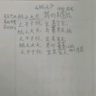 微语之家★古诗吟诵《诗经.国风.桃夭》