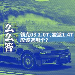 2.0T领克03和1.4T凌渡高功选哪个？｜寅哥么么答