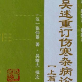 19.《吴述重订伤寒杂病论（上篇）》卷三（3）