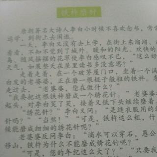 铁杵磨针