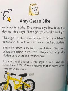 Amy Gets a bike