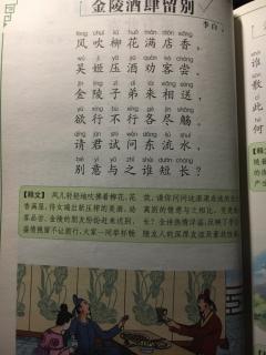 古诗《金陵酒肆留别》李白