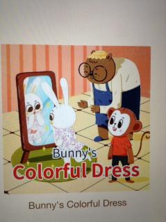 bunny's colorful dress