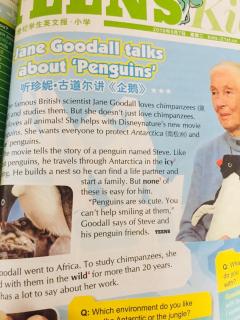 Jane Goodall talks about “Penguins”
