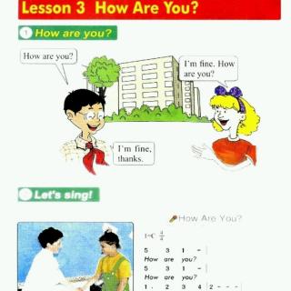 Lesson3 How are you？