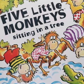 5 little monkeys sitting in a tree